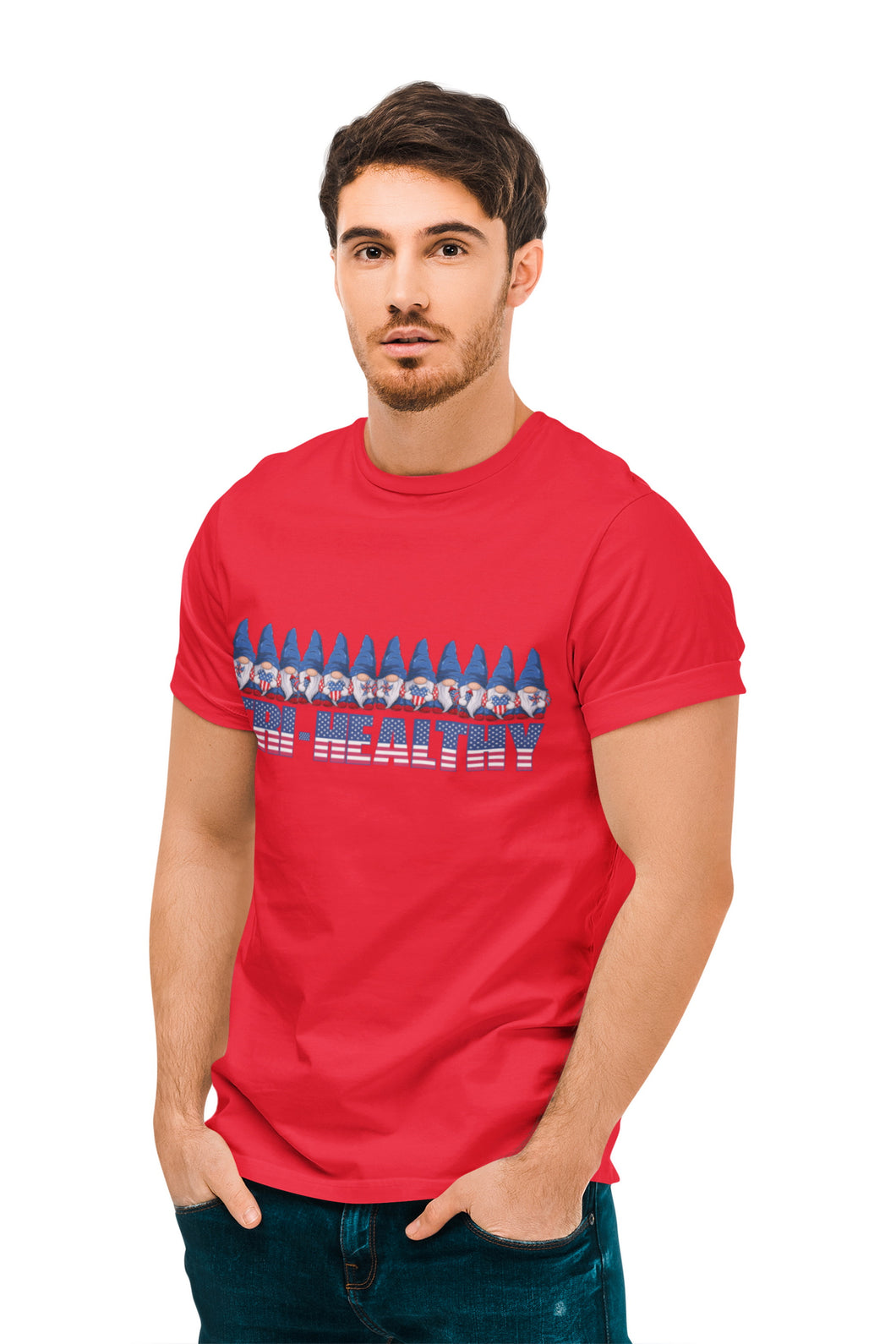 Tri-Healthy's Patriotic Gnome T-shirt