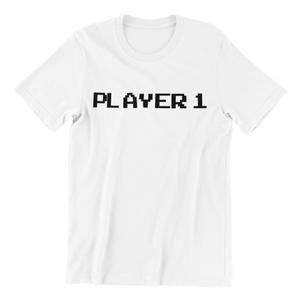 8 BitHelmet Player 1 T-shirt