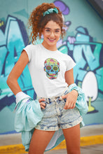 Load image into Gallery viewer, Colorful Sugar Skull T-shirt
