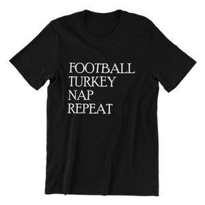 Football Turkey Nap Repeat T-shirt