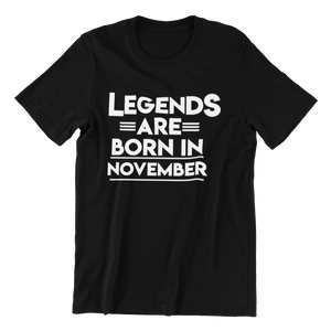Legends Born in November T-shirt