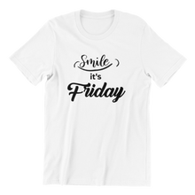 Load image into Gallery viewer, Smile It&#39;s Friday T-shirt
