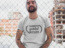 Load image into Gallery viewer, Thankful Grateful Blessed T-shirt

